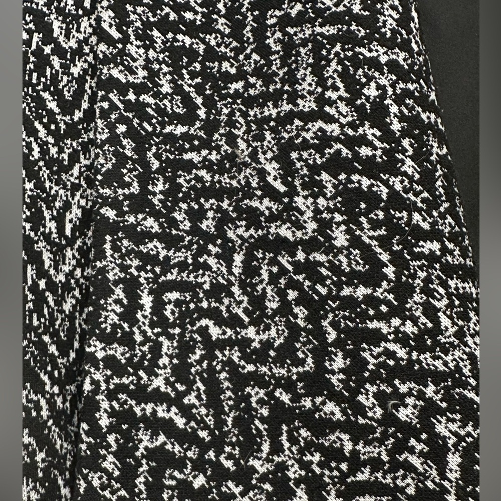 Banana Republic Black White Gray Chevron Tie Belt Wrap Style Trench Coat Sz 4 - Picture 6 of 8